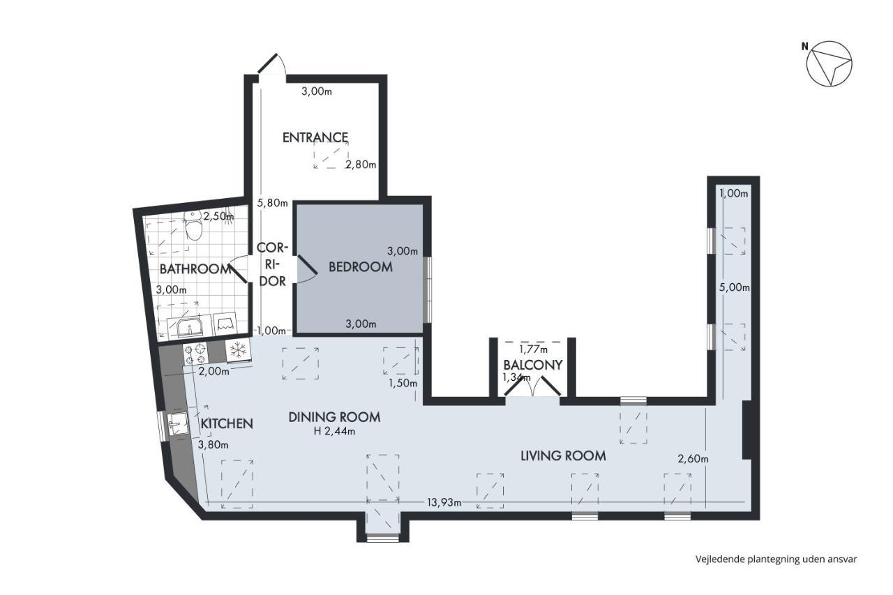 Sanders Regent - Adorable One-bedroom Near Square Kopenhagen